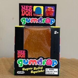 Schylling Nee Doh Gumdrop Super Solid Squish - Brown